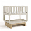 Storkcraft Santorini Berceau convertible 3-en-1 de luxe - Avoine avec bois clair