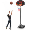 Support De Panier De Basket Reglable Pour Enfants De Marque Costway Avec Roues Et Panneau Incassable En Filet Durable