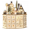 Homcom Calendrier De L'avent De Noel, Table Lumineuse Decoration De Noel