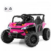 Costway 12v Kids Ride Sur Camion Avec Telecommande Parentale 3 Vitesses Et Fonction Avant Inverse Rose