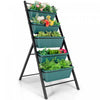 Boite De Planteur De Jardin Vertical Costway A 5 Niveaux Eleve Lit Eleve W / 5 Conteneur Vert
