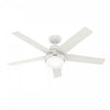 Ventilateur de plafond Aerodyne avec luminaire - Blanc