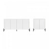 Buffet et meuble d’appoint Abbey Modern 2 pieces en blanc