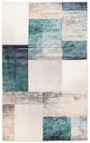 Carpette Rylie bleu sarcelle - 5 pi 0 po x 8 pi 0 po