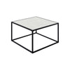 Muse Table Carree avec Plateau en Marbre