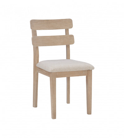 Drury Fabric Natural Dining Chair - Set of 2|Chaise de salle à manger Drury en tissu naturel - ensemble de 2