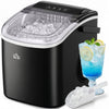 HOMCOM Machine a glacons portable pour comptoir, noir