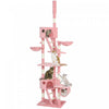 Arbre a Chat Geant du Sol au Plafond, Griffoir, Maison pour Chat, Rose