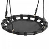 Homcom Balancoire A Suspendre A Un Arbre De 59,9 Cm - Plate-forme Volante - Se Fixe A Un Arbre Ou A Une Balancoire Existante - Aire De Jeux Pour Enfants - Hamac Rond - Noir