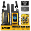 2 talkies de chantier Dewalt DXFRS300 - 1 watt, robuste, longue portée, radios bidirectionnelles intérieures-extérieures + 22 canaux
