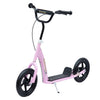 Homcom Reglable Enfants Pro Cascadeur Scooter Enfants Rue Velo Velo Avec Pneu De 30,5 Cm Rose