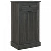 HOMCOM Poubelle inclinable, armoire a poubelles cachee avec tiroir, gris