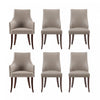 Ensemble de 6 chaises de salle a manger Connie Modern en taupe