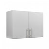 Armoire murale superposable Elite de 32 po - gris clair