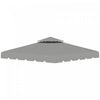 Outsunny Auvent De Rechange Pour Tonnelle 9.8' X 9.8', Couverture Superieure De Tonnelle Avec Toit Double Ventile Pour Terrasse De Jardin Exterieur (toit Uniquement), Gris