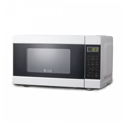 CHM Series Commercial Chef 0.9 Cu. Ft. Countertop Microwave Oven, CHM990W, White Countertop Microwave Less 1cuft | Four a micro-ondes de comptoir Commercial Chef serie CHM, 0,9 pi³, CHM990W, blanc