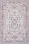 Tapis Rose Lavable Et Antiderapant A Poils Ras 5'x7'