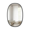 Miroir mural ovale Hub de Umbra de 24 po x 36 po - noir