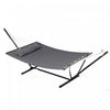 Outsunny Hamac Double Matelasse Avec Support Et Oreiller Hamac Pour 2 Pers