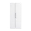 Armoire d’appoint de rangement Elite Premium Home avec 5 tablettes - blanche