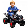 Qaba Quad 6 V Pour Enfants, Vehicule Electrique A 4 Roues Alimente Par Batterie Pour Enfants Avec Musique, Avant, Pour Garcons Et Filles, Tout-petits Ages De 2 A 6 Ans, Noir