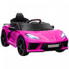 Qaba Voiture Electrique Pour Enfants, Voiture Pour Enfants Alimentee Par Batterie 12 V Avec Telecommande, Systeme De Suspension, Musique, Klaxon, Phare, Demarrage Lent, 3 A 6 Ans, Rose