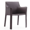 Chaise de salle à manger Vogue de Manhattan Comfort en similicuir - gris