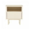Table de nuit Ella Modern 20\" en creme (1 tiroir)