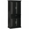 HOMCOM Armoire de rangement 72\" avec tiroir, etageres reglables