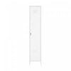 Armoire de rangement moderne Naomi 15\" en metal, blanc