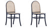 Ensemble 2 chaises de salle à manger Paragon de Manhattan Comfort - cannage noir