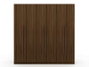 Armoire contemporaine moderne Gramercy 208 cm en brun chataigne