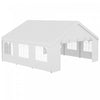 Outsunny Tente De Reception, Protection Uv, Avec 2 Portes Et 6 Fenetres