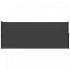 Outsunny Auvent Lateral Retractable 13'x5', Ecran De Confidentialite, Noir