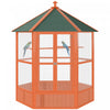 Cage A Oiseaux En Bois 70 Po, Voliere Hexagonale Avec Portes