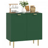 HOMCOM Buffet avec etageres reglables, Vert