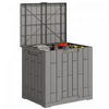 Outsunny Coffre de Rangement en Resine 30 Gallons, Coffre Exterieur Verrouillable
