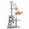 Arbre a chat 134 cm multi-niveaux, centre d'activites pour chaton