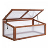 Outsunny Jardiniere En Polycarbonate En Bois 39\" X 26\" X 16\", Marron