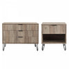 Ensemble moderne Dumbo 2 pieces de commode en gris rustique