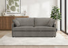Canape Lit Convertible, 78\" Longueur, Tissu Marron Clair, Contemporain, Moderne