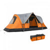Outsunny Tente de Camping Exterieure pour 5-6 Personnes, Tente Familiale avec Crochet Lumineux, Orange