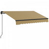 Outsunny 8' X 6,5' Auvent Retractable, Abri Pare-soleil, Jaune