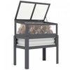 Outsunny Bac de Jardin sureleve avec Serre Relevable, Gris
