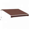 Outsunny 12' X 8' Auvent Retractable Auvent De Terrasse Parasol Abri Cafe