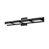 Lumière de coiffeuse murale Viola de Dainolite avec fini noir mat et 4 ampoules à DEL