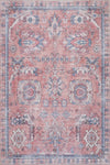 Aqua Flammes Rose Tapis Lavable Et Antiderapant A Poils Ras 5'x7'