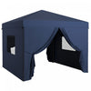 Outsunny Tente Escamotable 10' X 10' Avec Fenetres En Maille, Bleu Fonce