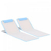 Outsunny 2 Pcs Chaise Longue Pliante Chaise Longue Avec Oreiller, Beige