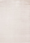 Carpette Leonardo blanche et grise à motif de rayures modernes - 7 pi 10 po x 10 pi 6 po